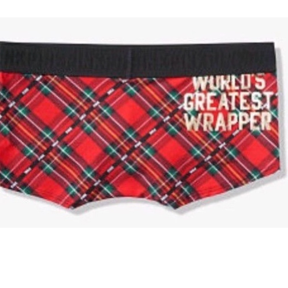 Victoria’s Secret Pink”Worlds Greatest Wrapper”Logo Boyshorts NWT - Picture 2 of 7